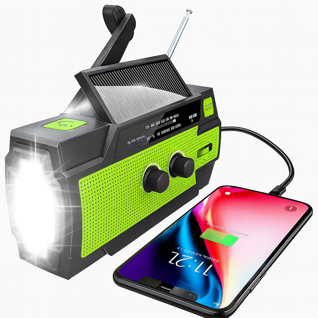 Landely Noodradio met 4000mAh Powerbank en Zaklamp
