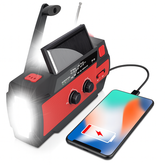 Landely Noodradio met 4000mAh Powerbank en Zaklamp